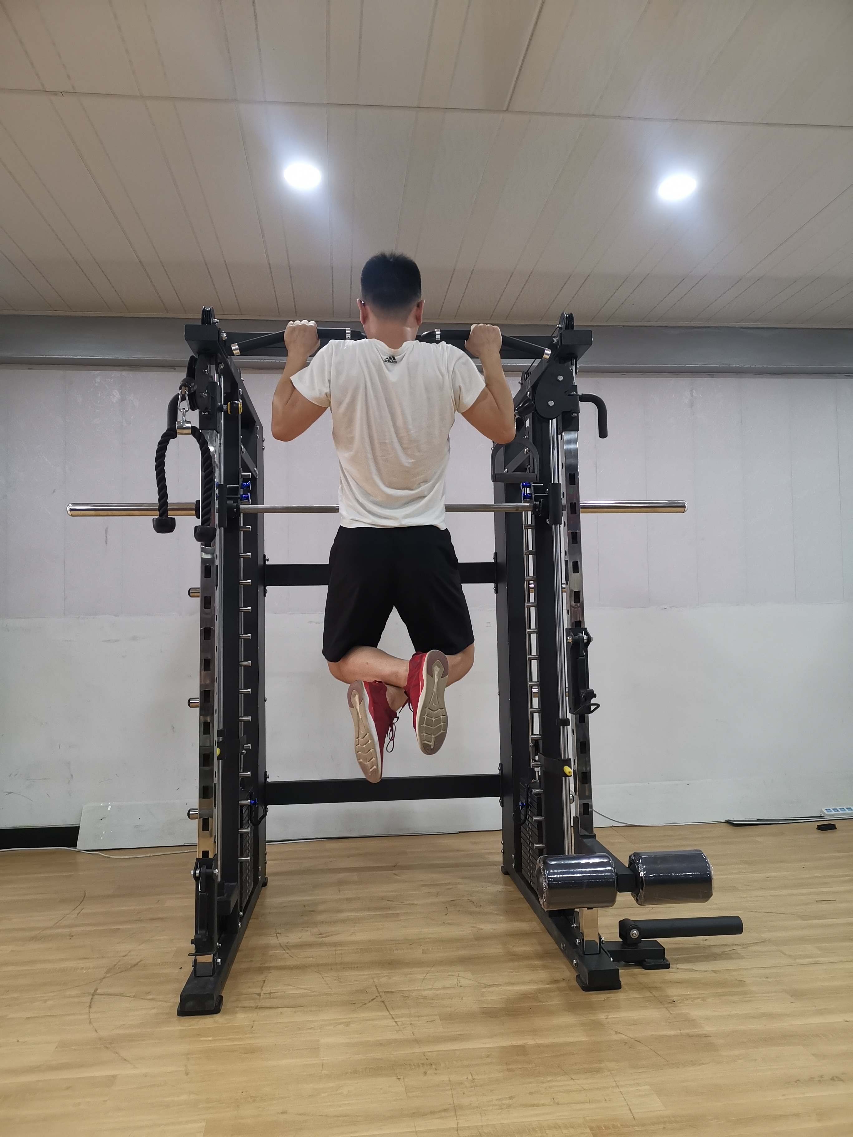 Manufacture Multi Functional Home Commercial Gym Use Cheap Power Tower Squat Rack Smith Machine