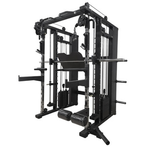 Manufacture Multi Functional Home Commercial Gym Use Cheap Power Tower Squat Rack Smith Machine