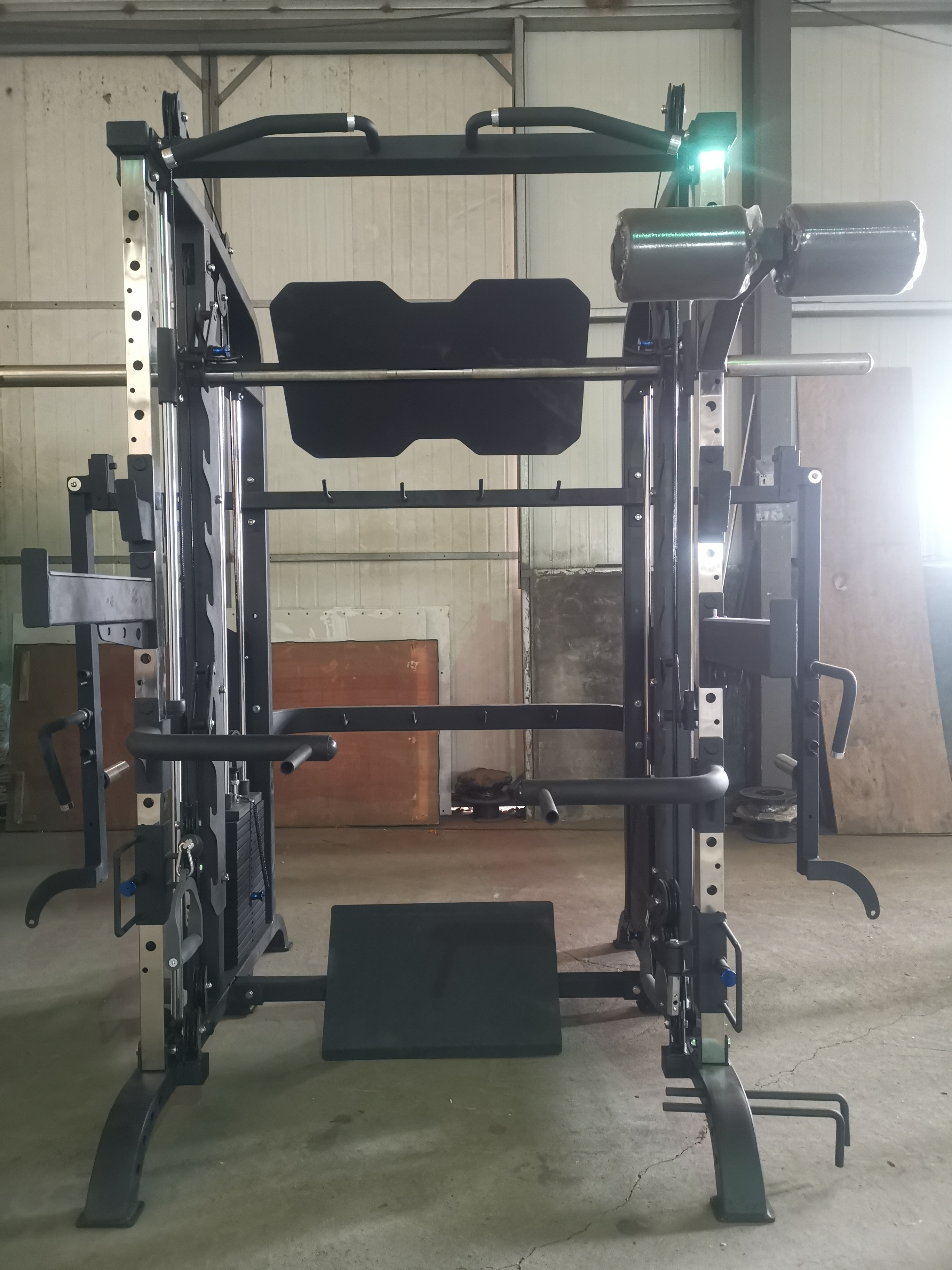 Multifunctional Home Gym Squat Rack with Cables Multi Function Smith Machine Home Smith Machine