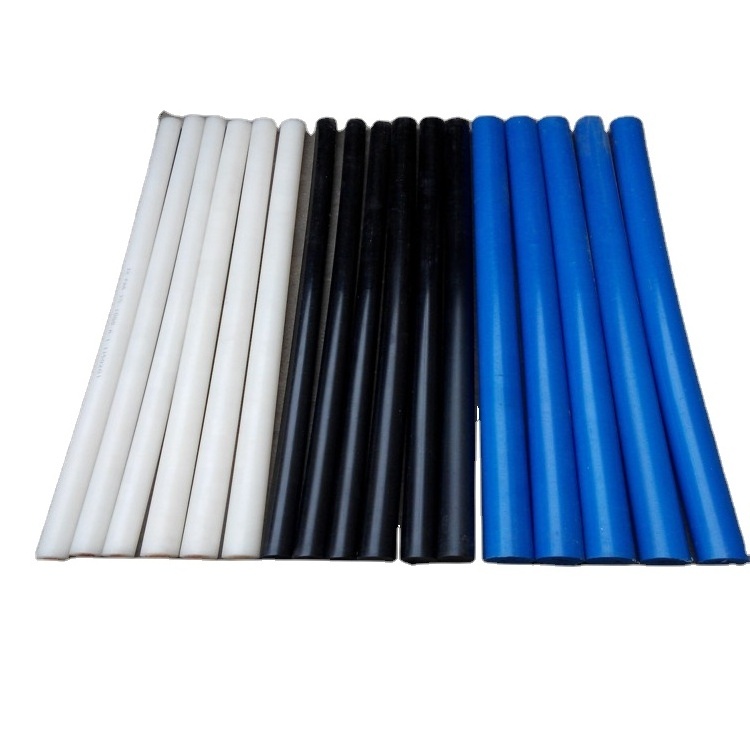 customized Engineering plastic MC Cast Nylon threaded Rod  White PA6 Rods