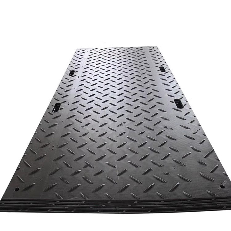 Heavy Duty 4x8 Plastic Uhmwpe Hdpe Temporary Road Mats Swamp Ground Floor Mat