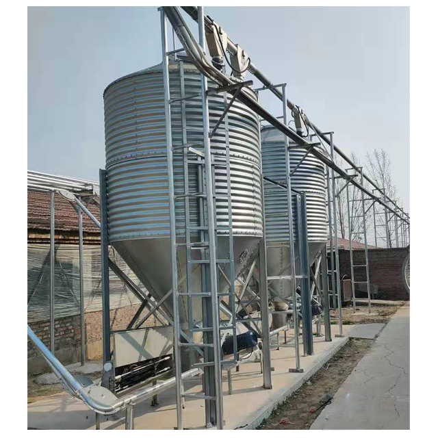 Poultry Feed Silo Used for Poultry Farm, Small Grain Silo for Sale Storage Farm Chicken Feed Silos