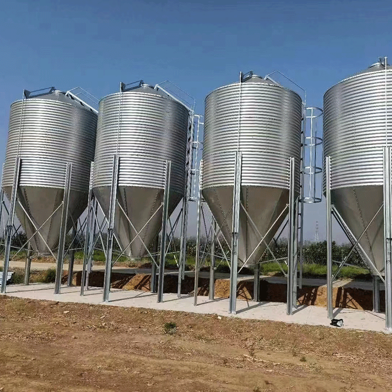 Poultry Feed Silo Used for Poultry Farm, Small Grain Silo for Sale Storage Farm Chicken Feed Silos