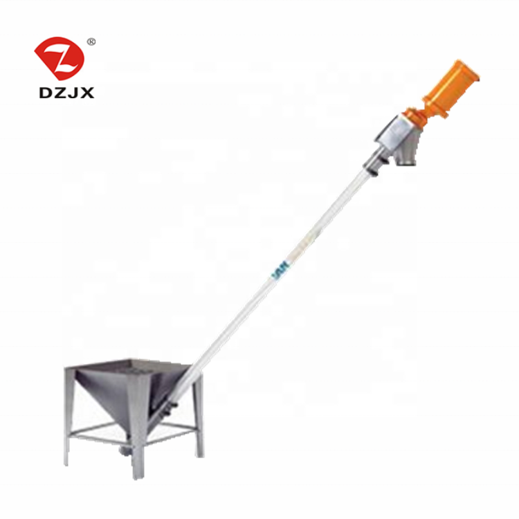 DZJX Powder Feeder Conveyor Flex Screw Auger Conveyor With Hopper 120V/Flexible Screw Conveyer Stainless steel