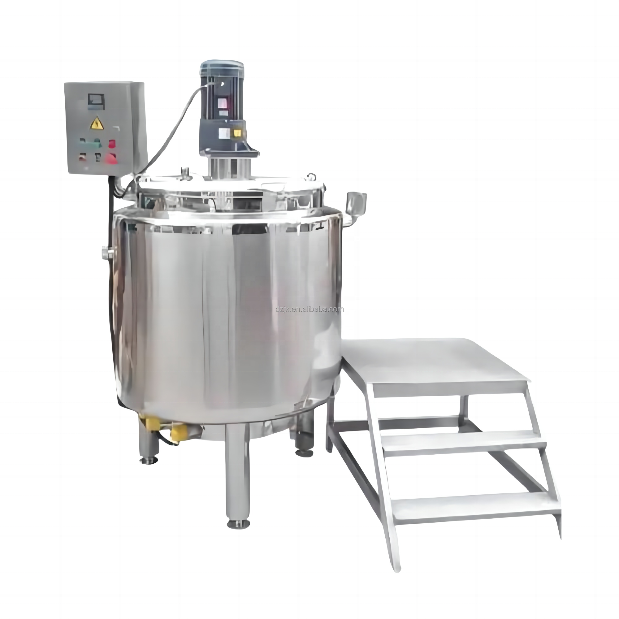 DZJX Liquid Soap Detergent Stainless Steel Electric Heating Mixer Price Perfume Mixing Tank With Agitator