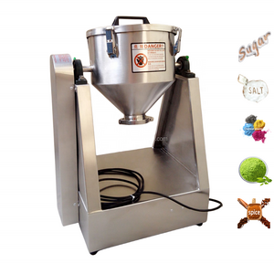 DZJX Granule Drum Mixing Rotary 200L Small Rotating Drum Mixer Double Cone Paddle Mixer With Safety Fence For Milk Powder