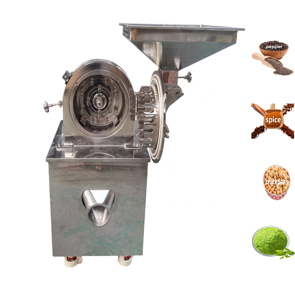 DZJX Stainless Steel Cinnamon Spice Grinding Milling Machine Ultrafine Powder Pulverizer Ginger Sugar Salt Cocoa Grinder