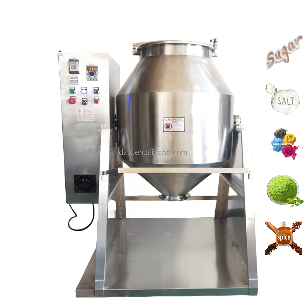 DZJX Hot sale 25L 50L 100L 200L 500L 1000L Mini Lab Double/Single Cone Powder Mixer 25 Kg Mixer For Small Mixing Test Machine