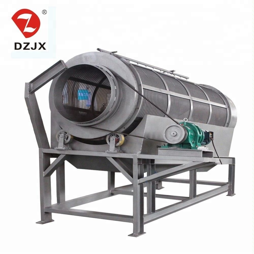 DZJX rotary screens sieve for compost/composteur rotatif vibrating screen sieving machine/mini trommel black solid fly drum