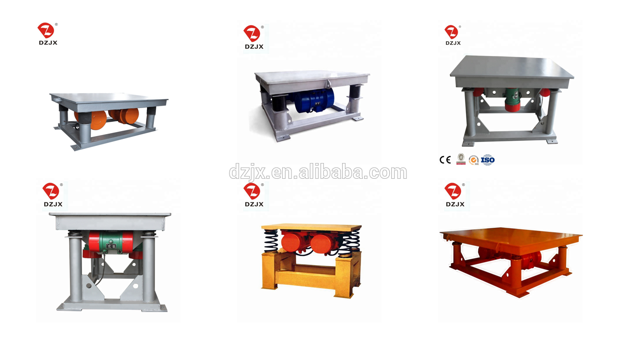 Electrical Equipment Concrete Vibrating Table Vibrator/ Concrete Mould Shaker Table China Engine Vibrator High Manganese Steel