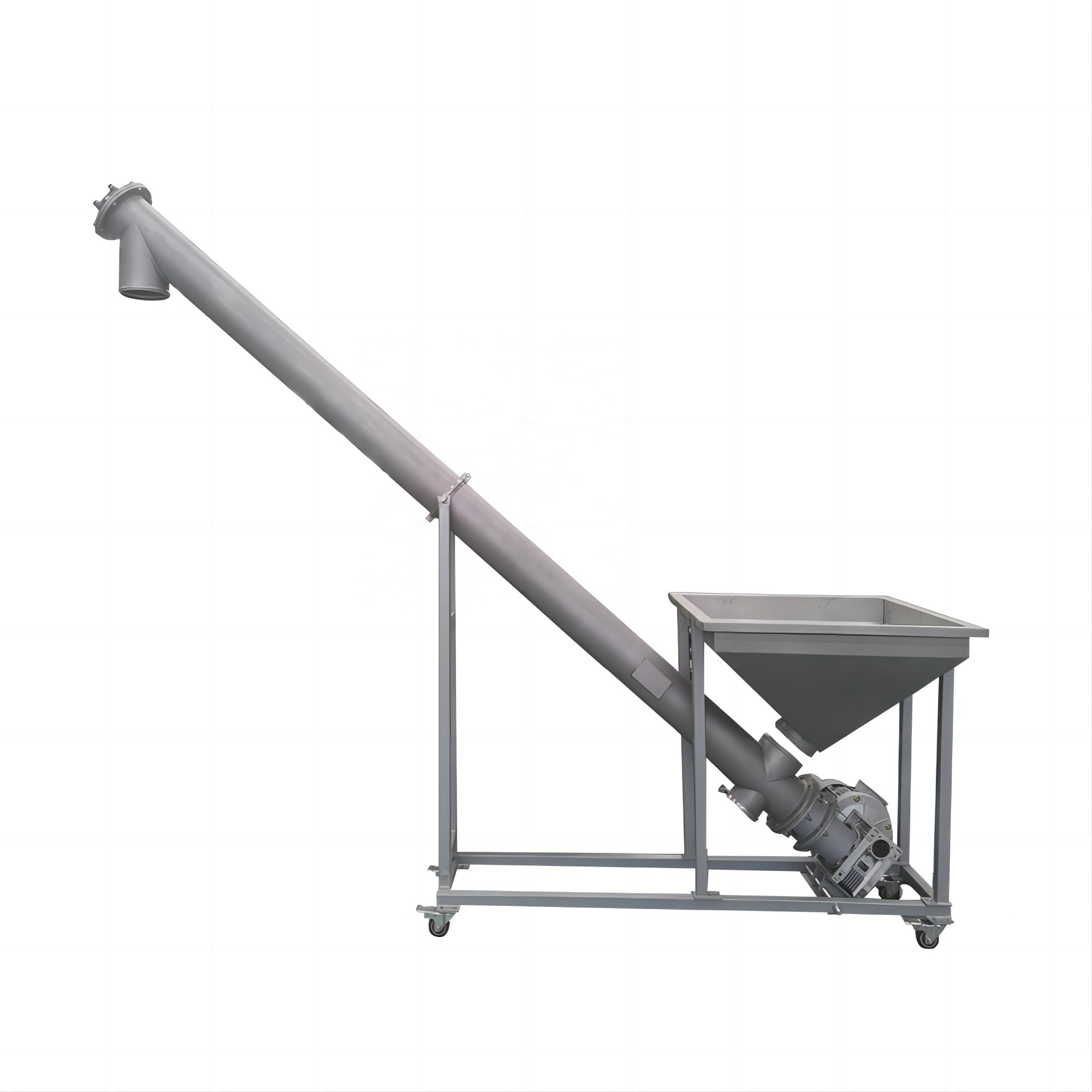 DZJX Calcium Phosphate Manure Screw Conveyor Detergent Powder Spiral Feeding Machine Milk Particles Conveying Equipment