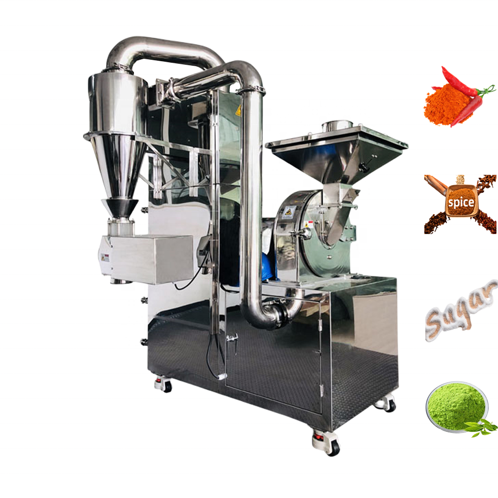 DZJX Stainless Steel Cinnamon Spice Grinding Milling Machine Ultrafine Powder Pulverizer Ginger Sugar Salt Cocoa Grinder