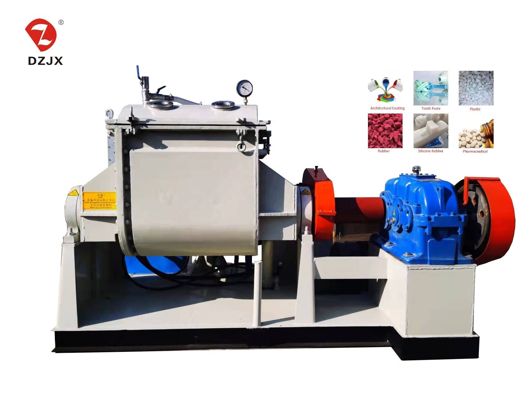 DZJX Sigma Mixer For Hdpe Cellulose Sigma Mixer With Extruder Chewing Gum Z-Blade Mixer Food Glue Base Hot Melt Adhesive