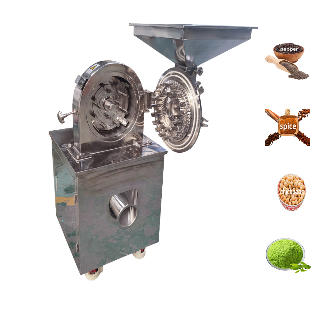 DZJX Stainless Steel Cinnamon Spice Grinding Milling Machine Ultrafine Powder Pulverizer Ginger Sugar Salt Cocoa Grinder