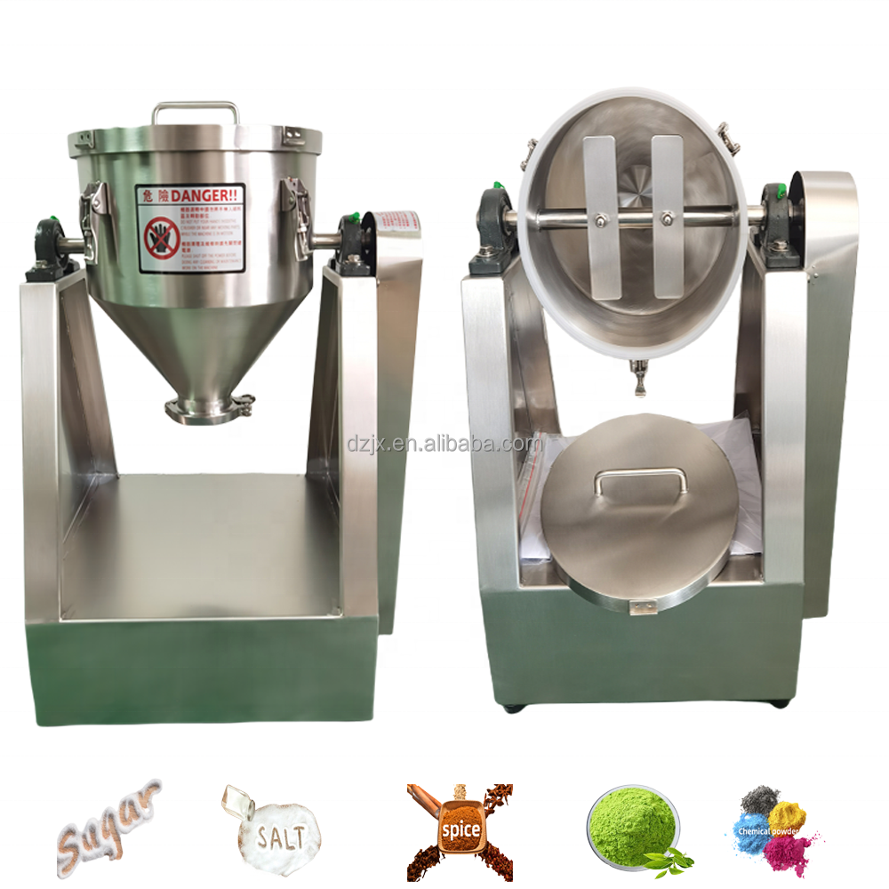 DZJX Hot sale 25L 50L 100L 200L 500L 1000L Mini Lab Double/Single Cone Powder Mixer 25 Kg Mixer For Small Mixing Test Machine