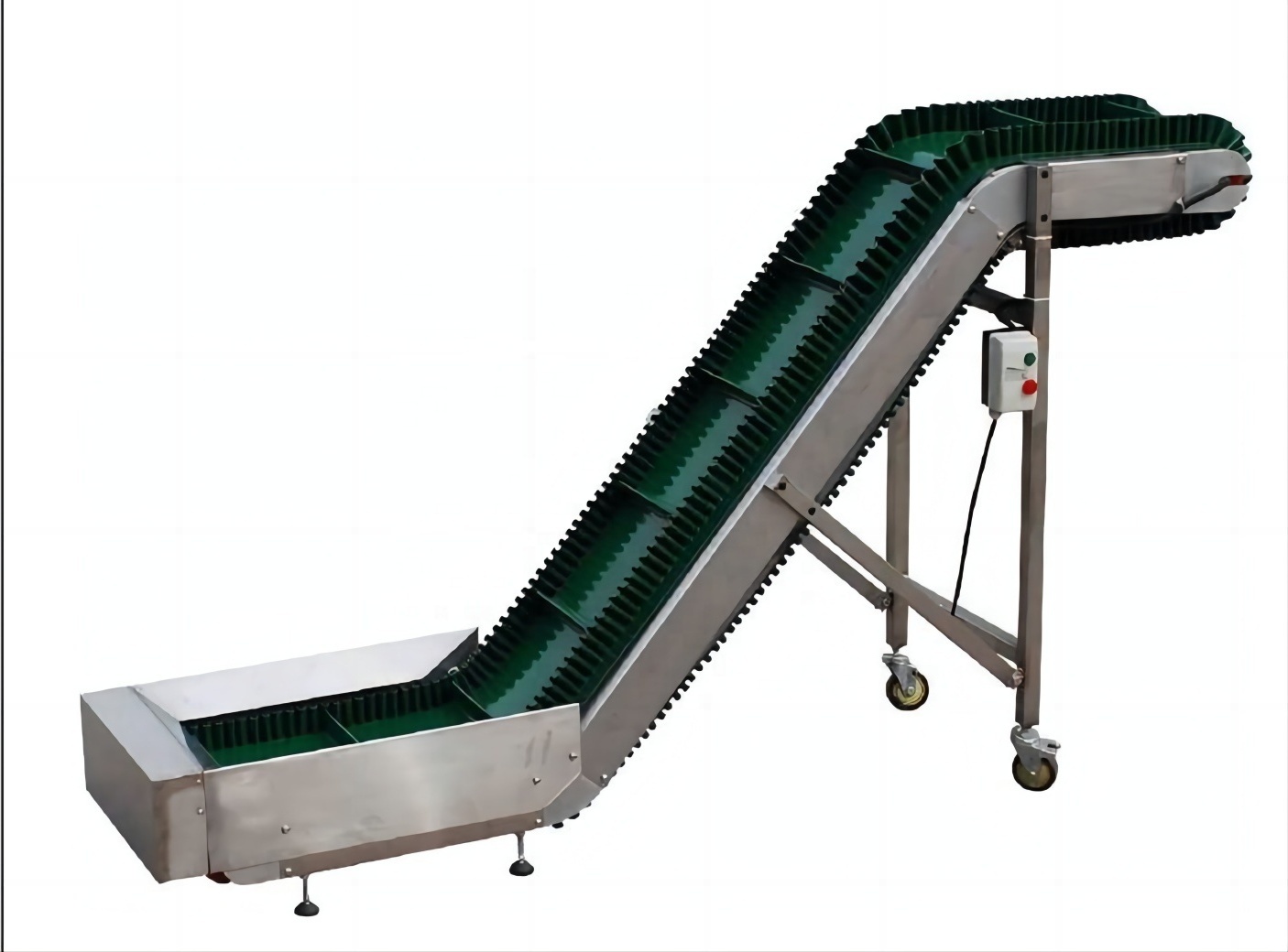 DZJX Polyester Pu Pvc Tpu Belt Conveyor Plastic Slat Chain Metal Belt Conveyor  For Truck Loading Unloading