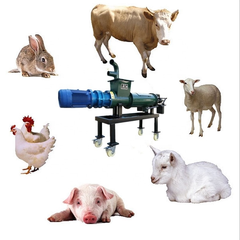 DZJX pig manure solid liquid separator/screw press cow dung slurry separator/dewatering screw press for animal