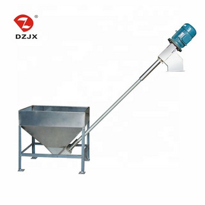 DZJX Powder Feeder Conveyor Flex Screw Auger Conveyor With Hopper 120V/Flexible Screw Conveyer Stainless steel