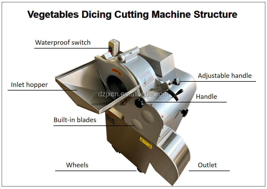 Industrial Fruit And Vegetable Cutting Machine Potato Strawberry Apple Dicer