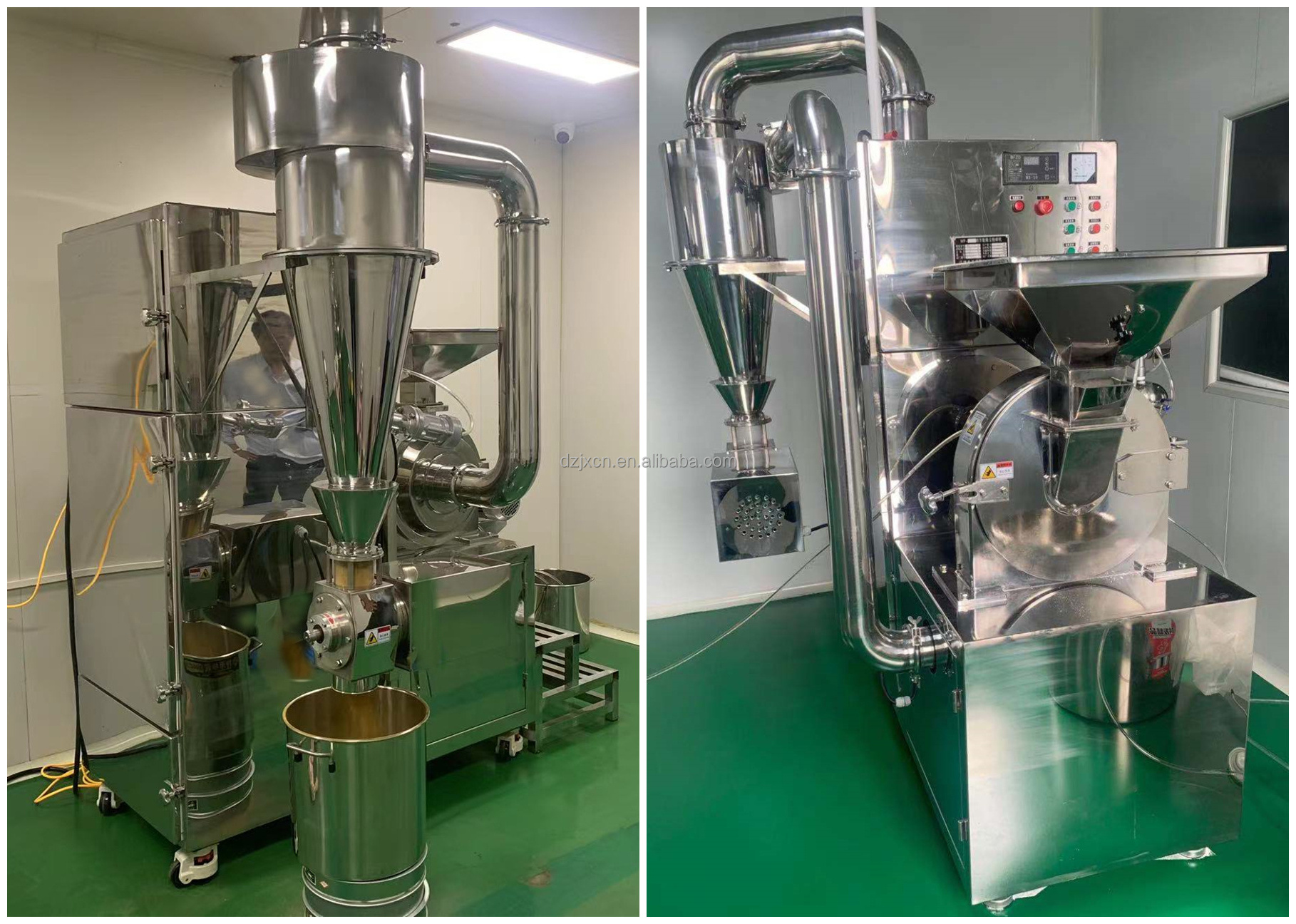 DZ automatic stainless steel cryogenic spice grinding machine black pepper fresh chilli crusher pulverizer