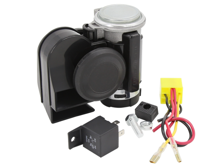 130DB Compact Electric Air Horn Kit – 12V, Dual Tone For Motorcycle, Car, Truck, Boat