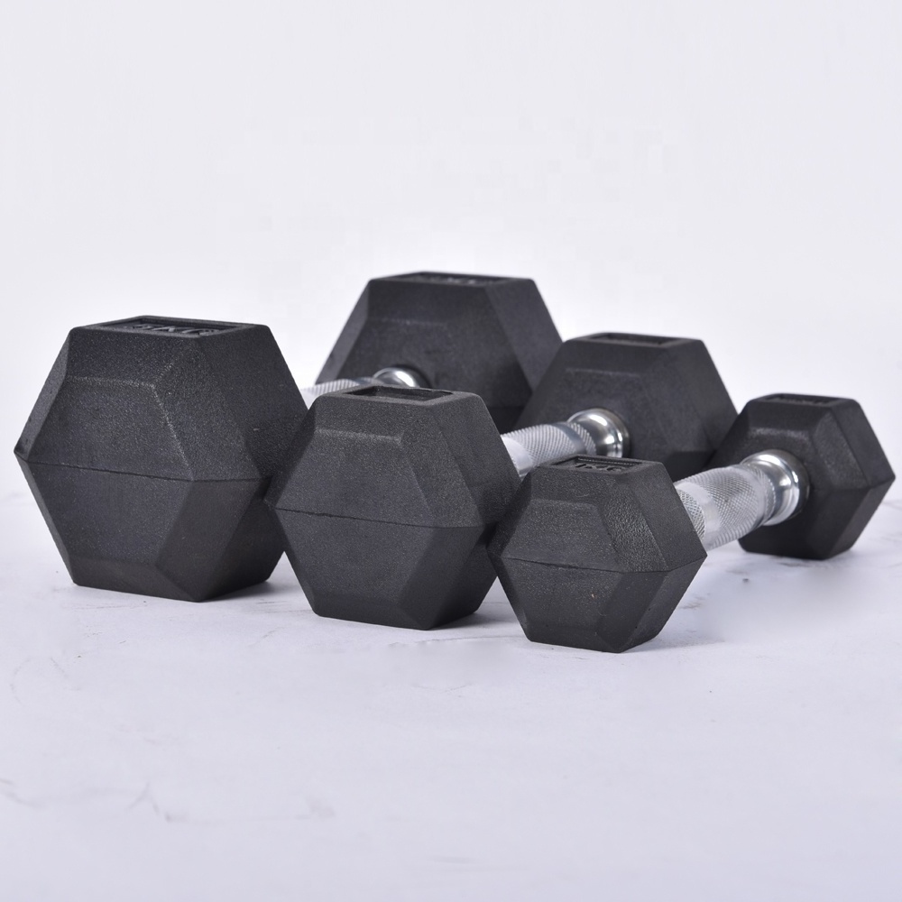 Hex Rubber dumbbells Dumbbell rack set LB made