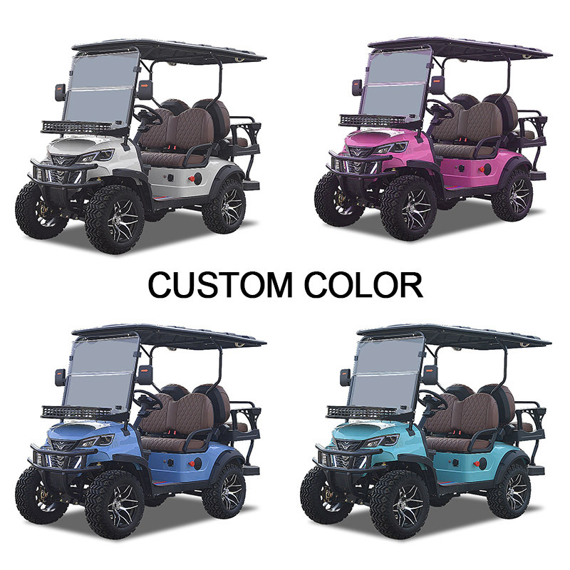 High-Power Range Street Legal Electric Lithium Golf Cart\China 4 seater cheap sightseeing scooter 2 seater electric golf cart