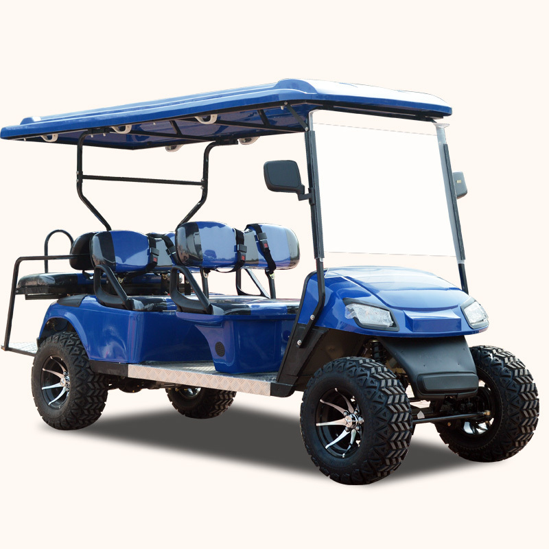 heavy duty off road 6 seat gas powered golf cart with red color/CVT golf kart for sale/high quality gas golfcart