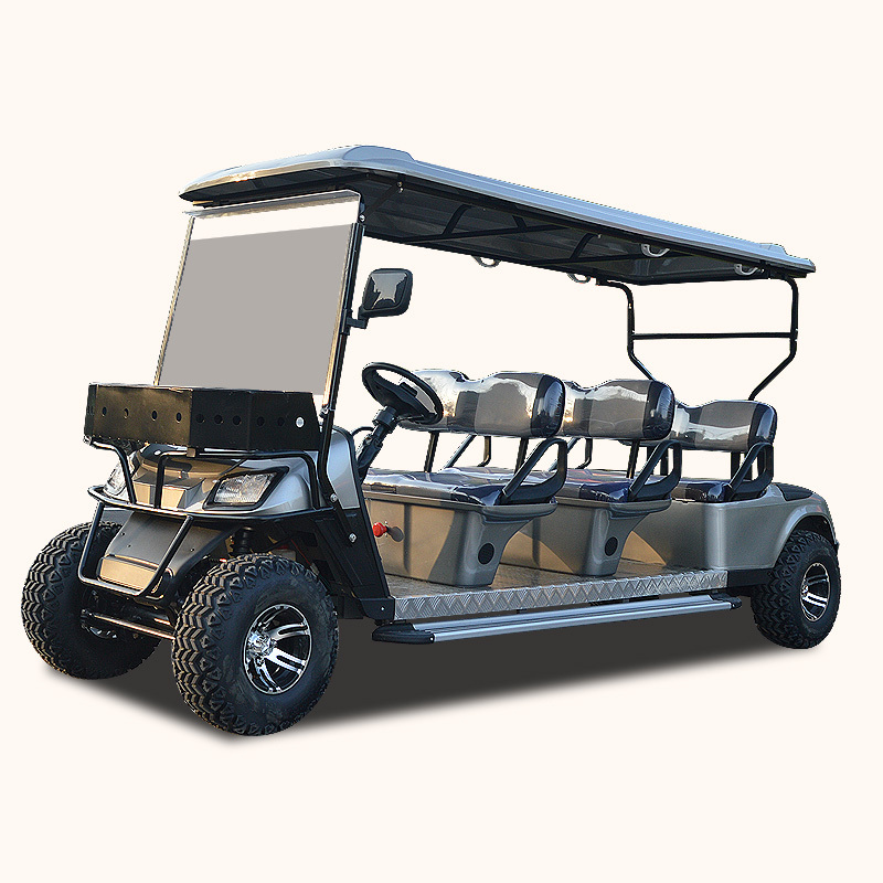 heavy duty off road 6 seat gas powered golf cart with red color/CVT golf kart for sale/high quality gas golfcart