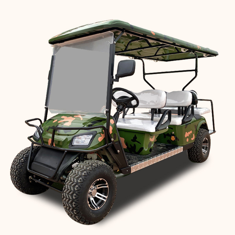 heavy duty off road 6 seat gas powered golf cart with red color/CVT golf kart for sale/high quality gas golfcart