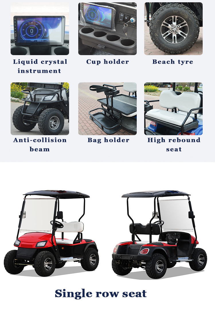 Cengo NL-JA4+2 Golf Carts Gas Powered Electric Vehicle Sightseeing Bus & Car 6-seater Golf Carts for sale Tourist Sightseeing