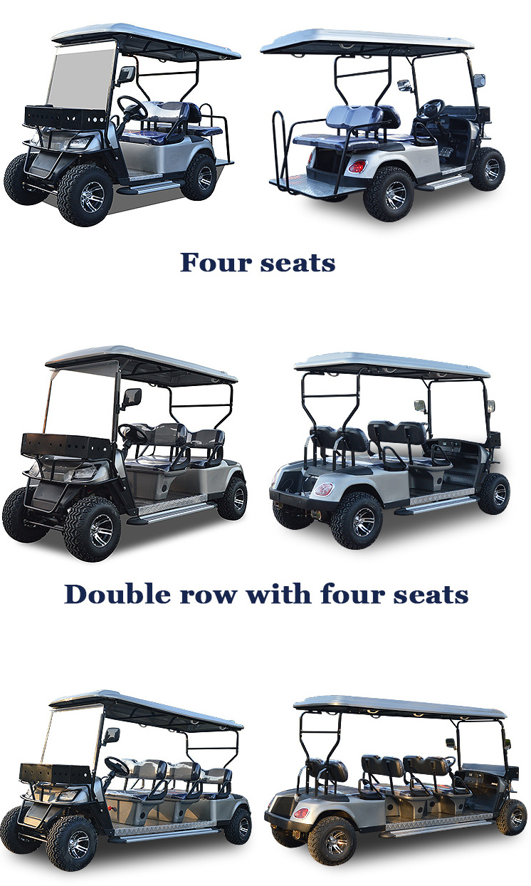 Cengo NL-JA4+2 Golf Carts Gas Powered Electric Vehicle Sightseeing Bus & Car 6-seater Golf Carts for sale Tourist Sightseeing