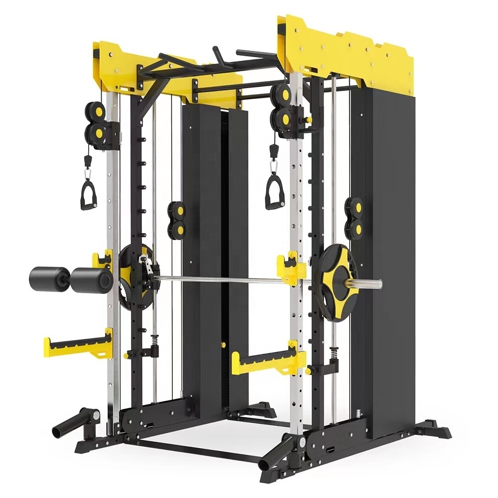 LKL Home  Gym workout Equipment  smith  machine Multi functional  Adjustable Squat Rack Smith Machine