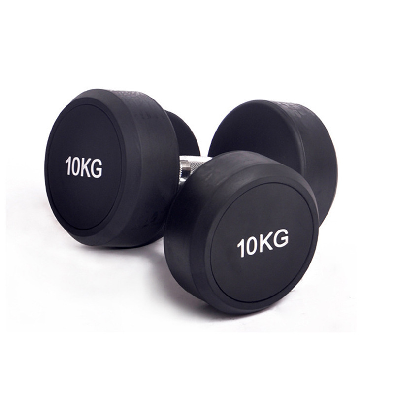 Wholesale 5kg Steel Rubber Coated Dumbbell For BodyBuilding Bodybuilding