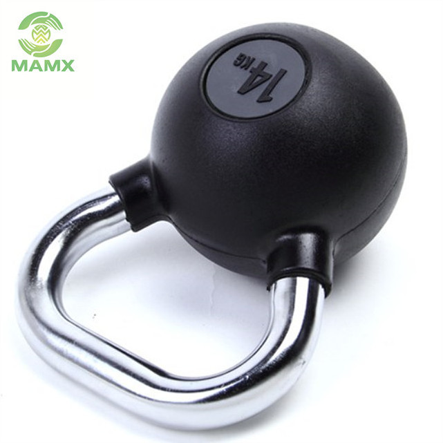 Gym Bodybuilding Custom Kettlebell 8kg Weight Lifting steel  Rubber Coated Kettlebells