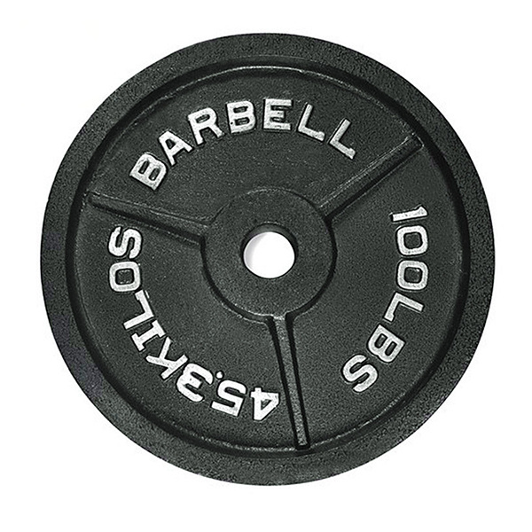 Weight lifting Standard barbell Plates cast iron standard weight plates 25lb 25kg bumper weight plates