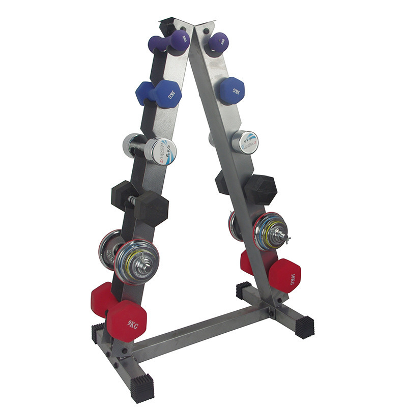 A Type Dumbbell Set Rack 5 Pairs Dumbbell Rack Commercial Bodybuilding dumbbell  Steel Rack