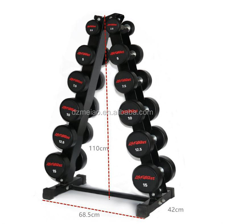 Commercial Bodybuilding Heavy-Duty Hanging Steel Dumbbell Rack For Sale