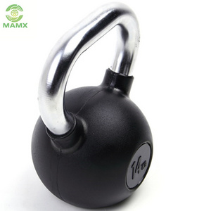 Gym Bodybuilding Custom Kettlebell 8kg Weight Lifting steel  Rubber Coated Kettlebells