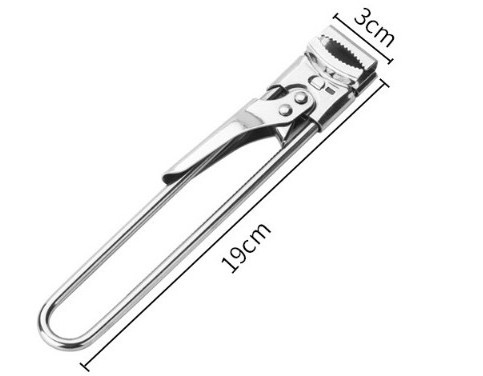 Multi-function Adjustable Long Handle Corkscrew Can Opener Stainless steel Lid Gripper Adjustable can jar Bottle Opener