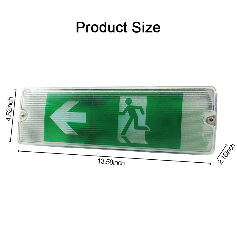 Wholesale Wall-mounted LED Emergency Exit Sign Lights for Indoor Luz De Emergencia Led