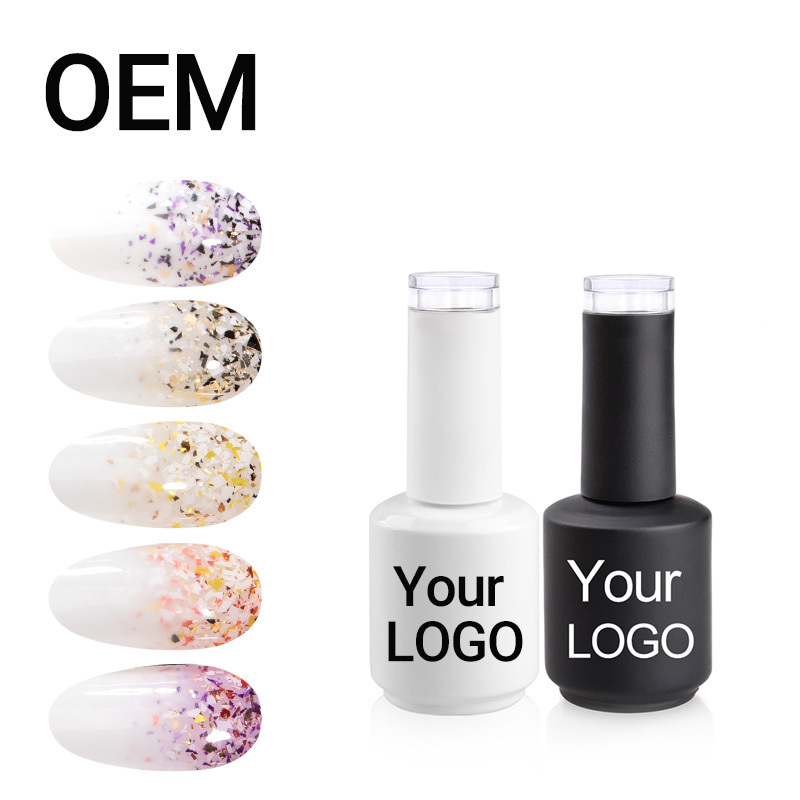 New Arrivals Glitter Grabber Top Coat Confetti Sequins Top Base Coat Glitter Top Coat