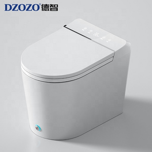 New automatic flush commode round smart toilet intelligent bathroom one piece wc smart toilets