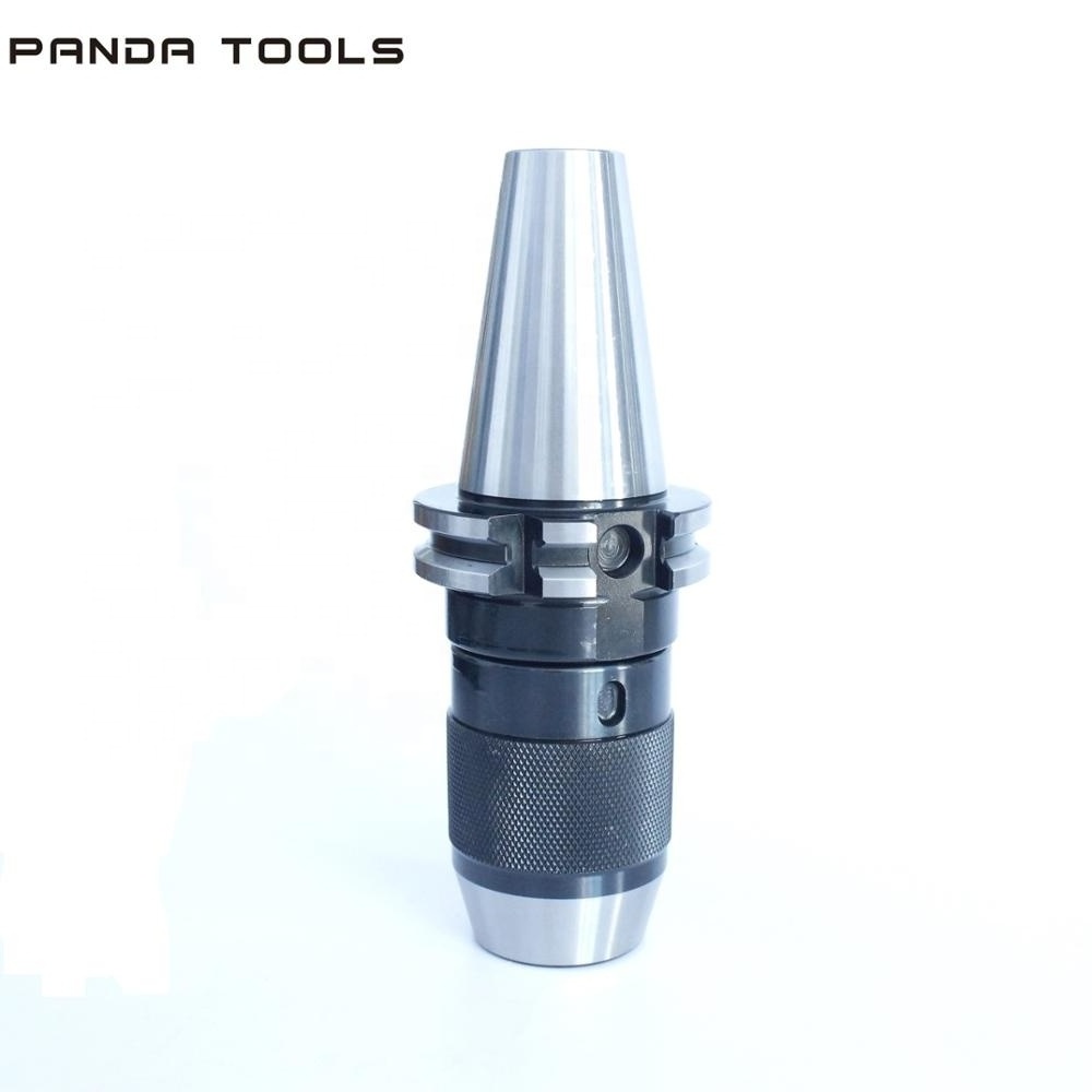 High Quality SK JT APU Self Tighten Keyless Drill Chuck Arbor CNC Tool Holder For Lathe Machine Threaded Hole