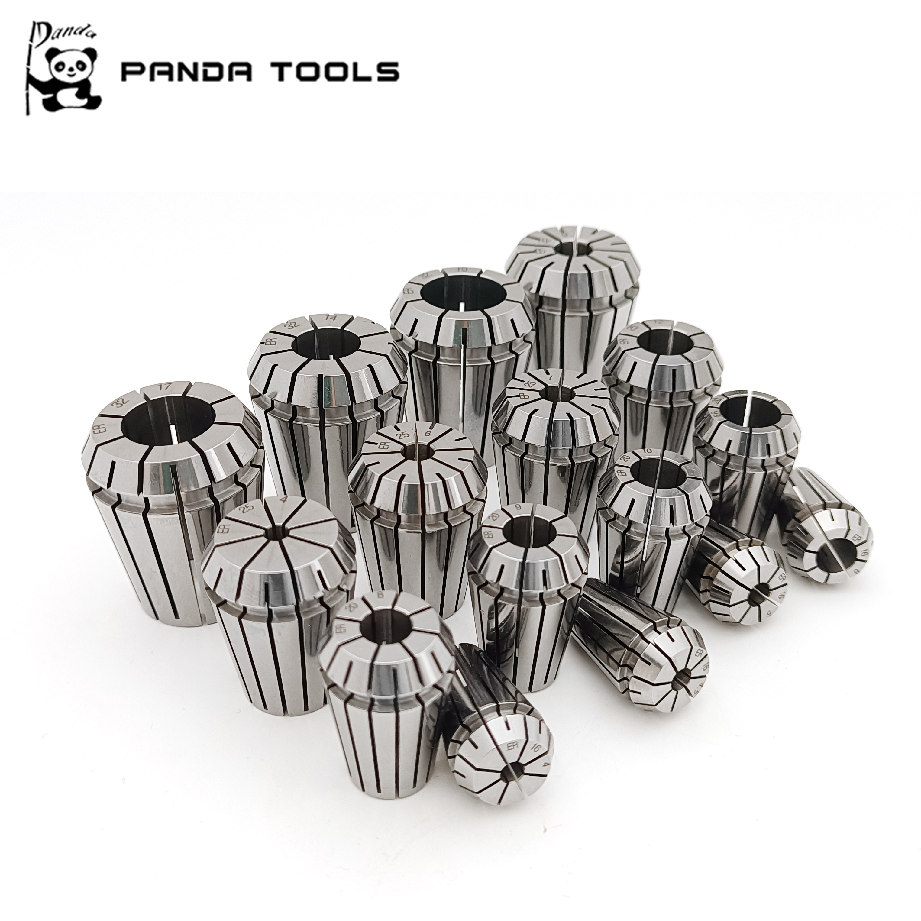 Aluminum box plastic box wooden box CNC tool accessories spring er Collet ER11/16/20/25/32/40 milling chuck set