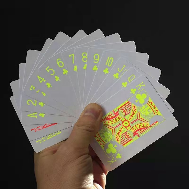 Fluorescence playing cards Customized playing cards Special craftsmanship  card customized printing