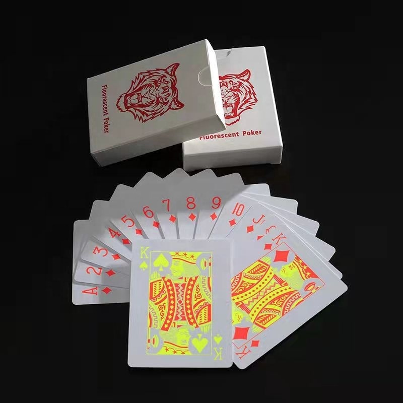 Fluorescence playing cards Customized playing cards Special craftsmanship  card customized printing