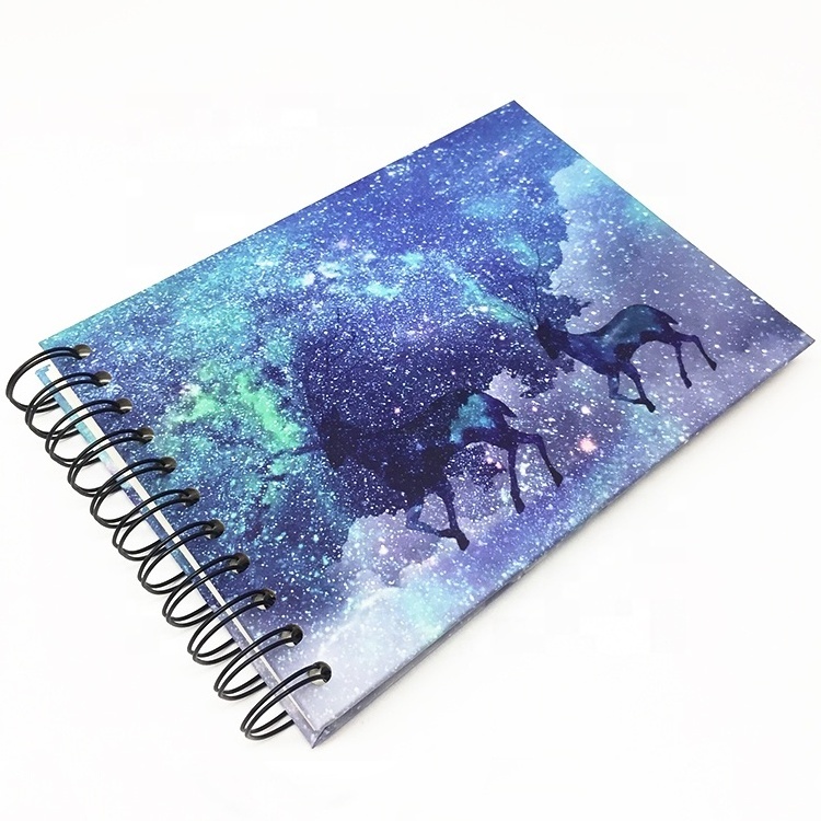 Love beautiful deer design spiral binding photo album wedding photo album box set sticker book