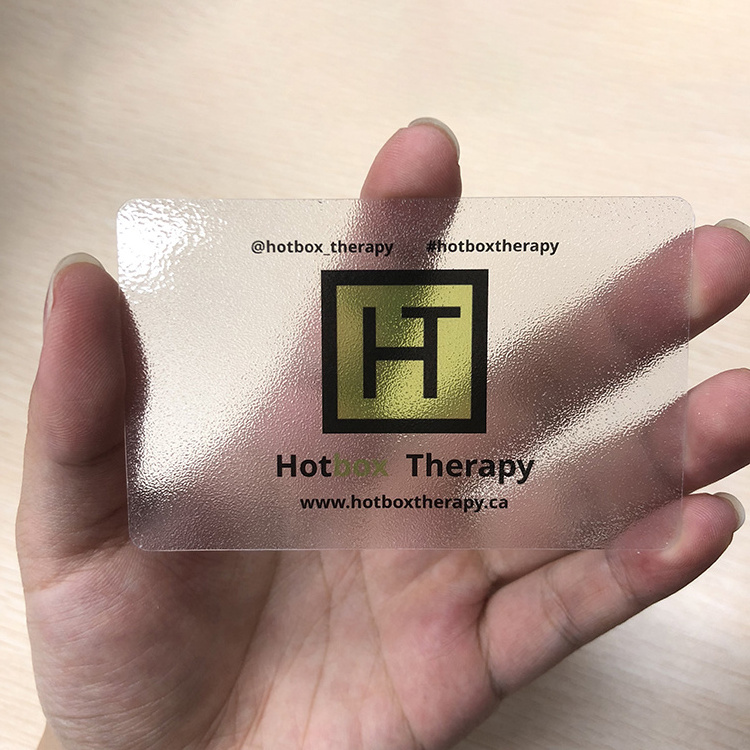 CUSTOM Fancy Product Custom Printing Transparent Plastic PVC Name Card Business Card