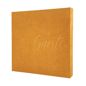 8.5"x8.5" Luxury Album Book For Polaroid Hard Cover Velvet Guest Book Acid Free Pages with Ring Binding